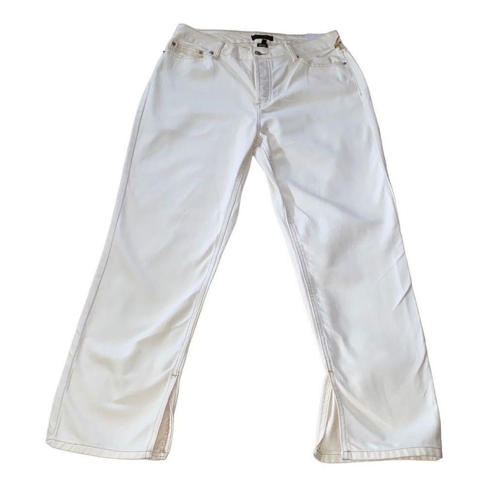 House Of Harlow 1960 NWT Super High Rise Straight Jeans Cream Size 30/ 10